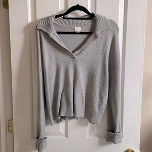 ❄️ A New Day Gray Collar Sweater